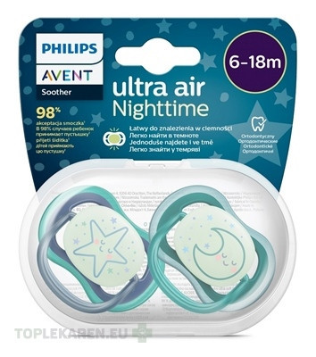 AVENT CUMLÍK Ultra air 6-18m nočný, chlapec