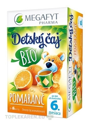 MEGAFYT Detský čaj BIO POMARANČ