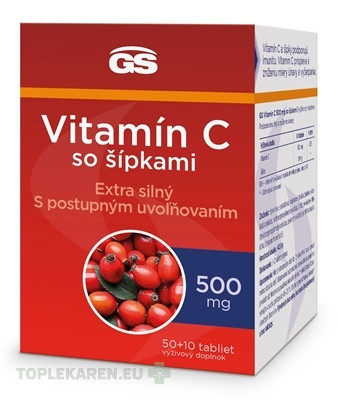 GS Vitamín C 500 mg so šípkami