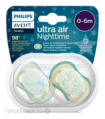 AVENT CUMLÍK Ultra air 0-6m nočný, chlapec