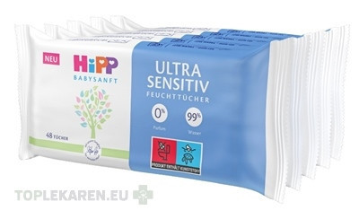 HiPP BABYSANFT Vlhčené obrúsky