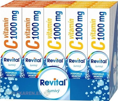 Revital vitamín C 1000 mg šumivý MIX BOX