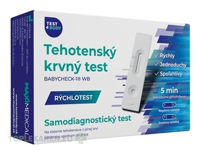 MAXIMEDICAL Tehotenský krvný test BABYCHECK-1 WB