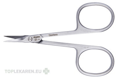 Nippes Nožničky na kožu zahnuté špicaté 9 cm
