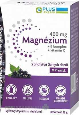 PLUS LEKÁREŇ Magnézium 400 mg+B komplex+vitamín C
