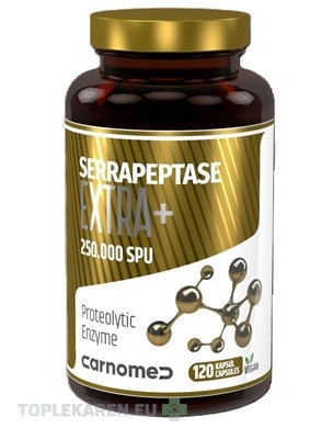 CarnoMed SERRAPEPTASE EXTRA+ 250.000 SPU