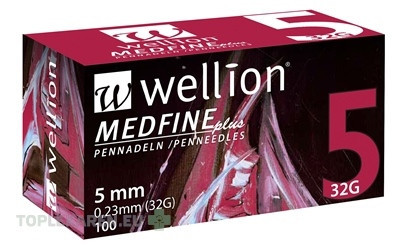 Wellion MEDFINE plus PENNEEDLES 5 mm, 32G