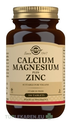 Solgar Vápnik, horčík a zinok