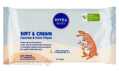 NIVEA BABY Čistiace obrúsky Soft & Cream