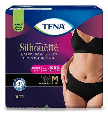 TENA Silhouette Plus Low Waist Black M