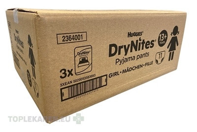 HUGGIES DryNites XL pre dievčatá (13+ r.) JUMBO