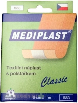 MEDIPLAST Textilná náplasť 1663 Classic