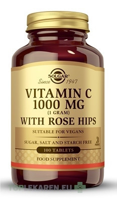 Solgar Vitamin C 1000 mg so šípkami