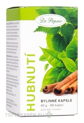 Dr. Popov Bylinné kapsuly CHUDNUTIE