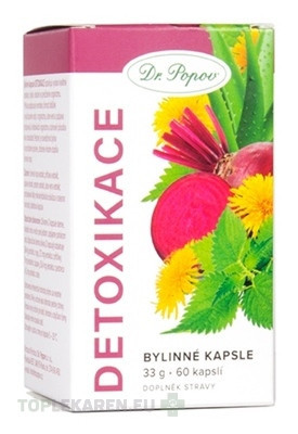 Dr. Popov Bylinné kapsuly DETOXIKÁCIA