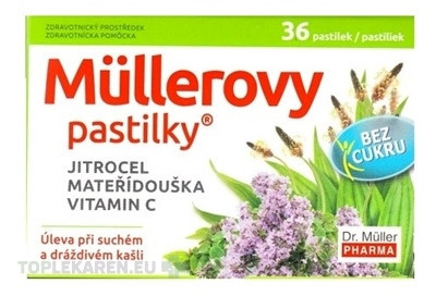 Müllerove pastilky SKOROCEL, MATERINA DÚŠKA, VIT.C