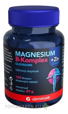 GLENMARK Magnesium B-Komplex + Zinok