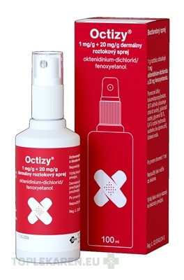 Octizy 1 mg/g + 20 mg/g dermálny roztokový sprej