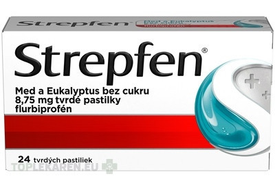 Strepfen Med a Eukalyptus bez cukru