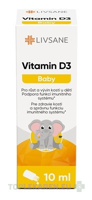 LIVSANE Vitamín D3 baby