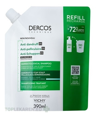 VICHY DERCOS ANTI-DANDRUFF DS GREASY REFILL