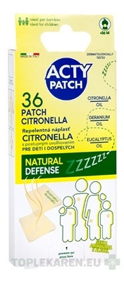ACTYPATCH REPELENTNÁ NÁPLASŤ CITRONELLA