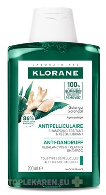 KLORANE ŠAMPÓN proti lupinám s galangalom