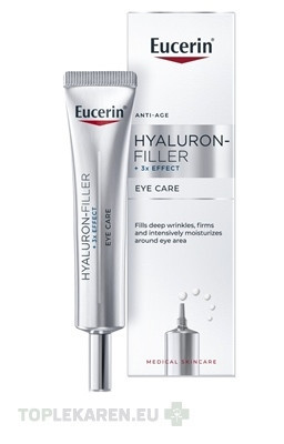 Eucerin HYALURON-FILLER+3xEFFECT Očný krém SPF15