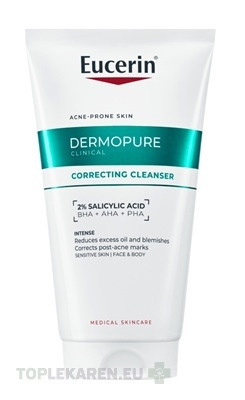 Eucerin DERMOPURE CLINICAL Exfoliačný čistiaci gél