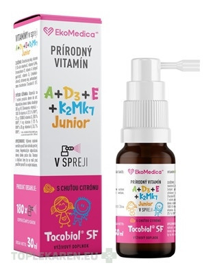 EkoMedica SK Prírodný Vitamín A+E+D3+K2Mk7 Junior