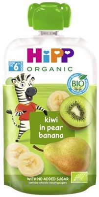 HiPP BIO 100% Ovocie Hruška Banán Kiwi