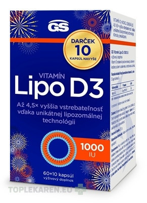 GS Vitamín Lipo D3 1000 IU Darček