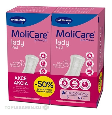 MoliCare Premium lady pad 0,5 kvapky DUOPACK