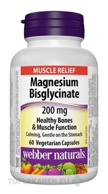 Webber Naturals Magnézium bisglycinát 200 mg