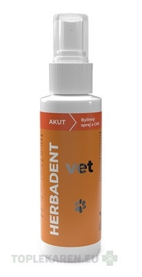 HERBADENT VET AKUT Bylinný ústny sprej s CHX