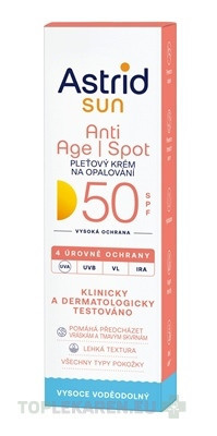 ASTRID SUN Pleťový krém Anti age OF 50