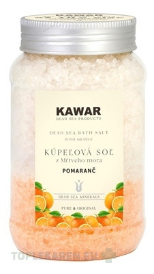 KAWAR SOĽ Z MŔTVEHO MORA S VÔŇOU POMARANČA