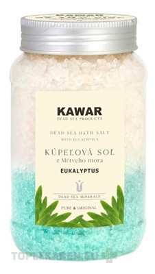 KAWAR SOĽ Z MŔTVEHO MORA S VÔŇOU EUKALYPTU