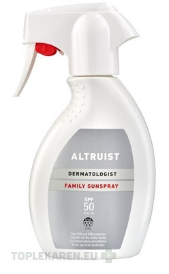 ALTRUIST Rodinný opaľovací sprej SPF 50