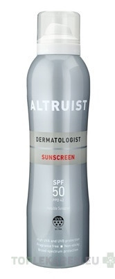 ALTRUIST Neviditeľný opaľovací sprej SPF 50