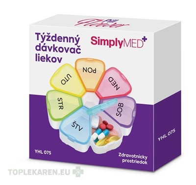 SimplyMED Pill Flower Týždenný dávkovač liekov