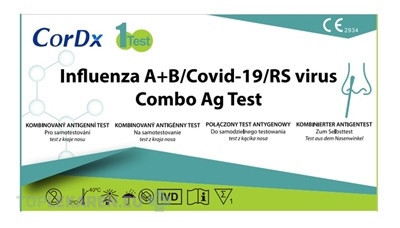 CorDx Influenza A+B/Covid-19/RS virus Combo TEST