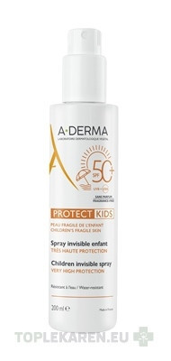 A-DERMA PROTECT KIDS Transparentný sprej SPF50+