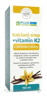 PLUS LEKÁREŇ Kalciový sirup + vitamín K2