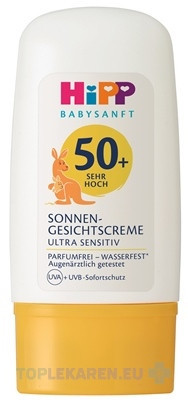 HiPP BABYSANFT Krém na tvár proti slnku SPF50+