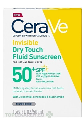 CeraVe Zmatňujúci opaľovací fluid s SPF 50+