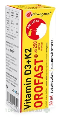 Vitamín D3+K2 OROFAST