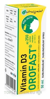 Vitamín D3 OROFAST