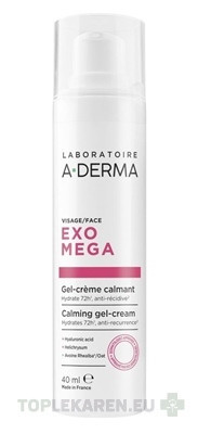 A-DERMA EXOMEGA Upokojujúci gel-krém na tvár