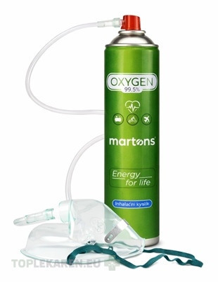 martons OXYGEN Inhalačný Kyslík O2 99,5 %